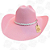 Chapéu Country Dallas Lona Rosa - Imagem 1