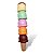 Kit Marca Texto Sorvete 5 Cores Pastel – Formato Ice Cream – Highlighter Fofo Escolar - Imagem 2