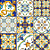 AZULEJOS DECORATIVOS LUSITANO KIT 9 PEÇAS 15X15 - Imagem 1