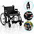 Cadeira De Rodas Modelo D500 Dobrável Até 180 Kg - Dellamed - Imagem 1