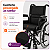 Cadeira De Rodas Modelo D400 Dobrável Até 120 Kg - Dellamed - Imagem 6