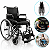 Cadeira De Rodas Modelo D400 Dobrável Até 120 Kg - Dellamed - Imagem 1