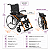 Cadeira de Rodas Manual Dobrável D600 Pop T44 Suporta Até 120 kg - Dellamed - Imagem 6