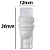 Par Led Branca Pingo T10 Base Cerâmica Placa E Luz Interna T10 - Imagem 5