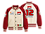 Moletom Varsity Marlboro 12 Vermelho/Off White (unissex) - Imagem 1