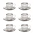 Jogo de 6 Xícaras de Cafezinho 75 Ml Com Pires - Imagem 1