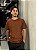 Camiseta Slim - Marrom - Imagem 1