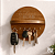 Porta Chaves com Prateleira Amadeirado Welcome Home Decorativo Organizador de Chaves Sala Quarto - Imagem 1