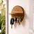 Porta Chaves com Prateleira Amadeirado Welcome Home Decorativo Organizador de Chaves Sala Quarto - Imagem 2