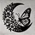 Quadro Decorativo Borboleta Florida Lua Vazado - Imagem 1