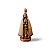 Nossa Senhora Aparecida 21cm em Gesso – Imagem Religiosa Artesanal Lisa - Imagem 2