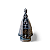 Nossa Senhora Aparecida 21cm em Gesso – Imagem Religiosa Artesanal Lisa - Imagem 4