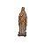 Nossa Senhora Grávida 30cm em Gesso – Imagem Religiosa Artesanal - Imagem 3