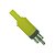 Plug RCA macho plástico * amarelo - Imagem 1