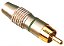 Plug RCA macho metal * verde - Imagem 1