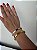 Bracelete aço inoxidável dourado e prata - Imagem 2