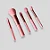 12 Kits 5 Pincéis de Maquiagem Rosa com Cabo Metalizado - Imagem 2