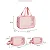 12 Kits 3 Necessaire Impermeável Washbag Bolsa Organizadora - ROSA - Imagem 6