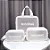 12 Kits 3 Necessaire Impermeável Washbag Bolsa Organizadora - BRANCO - Imagem 1