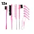 12 Kits 10 Peças de Pente Profissional Escovas P/ Cabelo Penteado - Cores Sortidas - Imagem 5