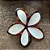 Kit 12 Piranha de Cabelo Flor Plumeria Perolado Frangipani 6cm - Imagem 3