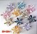 Kit 12 Piranha de Cabelo Plumeria Flor Efeito Perolado 8cm - Imagem 5