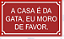 placa A CASA É DA GATA - Imagem 1