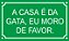 placa A CASA É DA GATA - Imagem 1