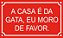 placa A CASA É DA GATA - Imagem 2