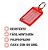 Chaveiro Identificador Maxcril 100 Und Vermelho - Imagem 3