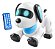 Cachorro Interativo Movimentos Robô Som Luz Controle Remoto Branco - Imagem 3