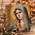 AZULEJO 15cmx15cm "MARIA EM ORAÇÃO VITRAL" - Imagem 1
