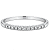 Anel Meia Aliança Delicada Prata 925 com Zircônias Feminino - Imagem 4