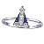 Anel Nossa Senhora Aparecida Prata 925 com Zircônia Feminino - Imagem 3