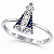 Anel Nossa Senhora Aparecida Prata 925 com Zircônia Feminino - Imagem 1