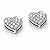 Brinco Coração Prata 925 com Zircônias Feminino - Imagem 1