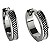 Brinco Argola Prata 925 Masculino Texturizado Moderno - Imagem 1