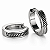 Brinco Argola Prata 925 Masculino Texturizado Moderno - Imagem 3