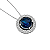 Pingente Pedra Azul Prata 925 com Zircônias Feminino - Imagem 3