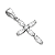 Pingente Cruz Prata 925 com Zircônias Navete Cravejadas - Imagem 4
