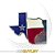 Logo TEXAS EDITION Prata Azul Verm Branco Original Ford F-250 - Imagem 6