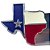 Logo TEXAS EDITION Prata Azul Verm Branco Original Ford F-250 - Imagem 2
