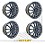 Roda Aro 17 Tala 8 OffSet 42 Multifuro 5X110 e 5X115 Focal (Jogo) - Imagem 1