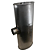 Abafador BTS Oval Inox 430 Escovado 500mm 2.5" (1E-2S) - Imagem 2