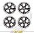 Rodas Aro 18 Tala 8" E 9.5" Furação Gm 5x120 American Racing (Jogo) - Imagem 1