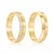 Par de alianças 5mm de casamento ouro 18k - Imagem 1