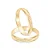 Par de alianças Yara 3mm de casamento ouro 18k - Imagem 2