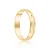 Par de alianças casamento Calypso 4mm de ouro 18k  - Anel solitário Brinde - Imagem 4