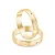 Par de alianças casamento Calypso 4mm de ouro 18k  - Anel solitário Brinde - Imagem 2