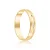 Par de alianças casamento Calypso 4mm de ouro 18k  - Anel solitário Brinde - Imagem 3